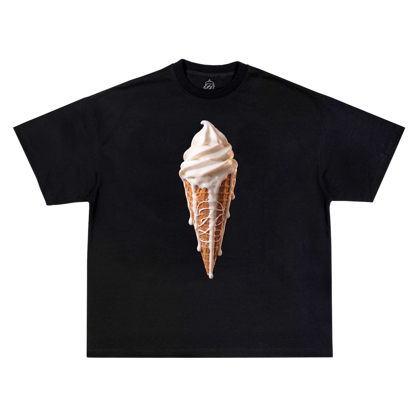 CREPONE BLACK TEE-SHIRT